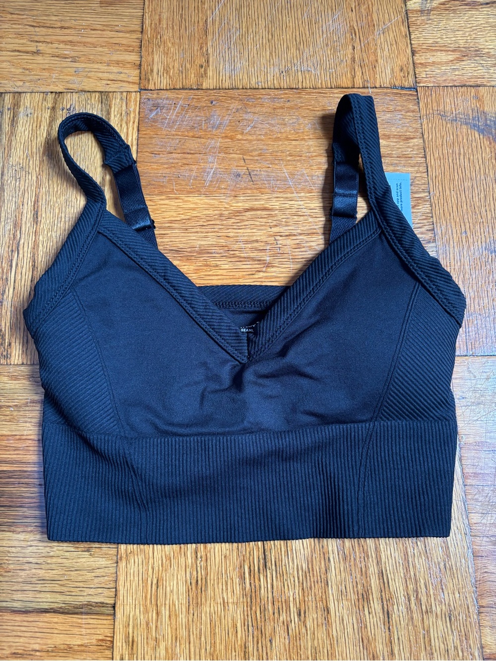 Old Navy Black Seamless V-Neck Bralette - Women Intimates & Sleepwear